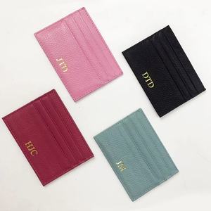 Tarjetero de Cuero Genuino Ultrafino Personalizado con Logotipo, Multicolor, para Tarjetas de Crédito, Ideal para Actividades Promocionales - Product Image 3