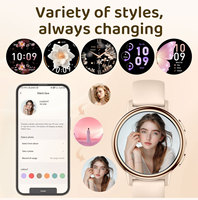 Reloj Inteligente de Moda para Mujer, 1.26 Pulgadas, Resolución 360*360, Monitoreo de Salud, 123 Tipos de Modos Deportivos, Resistente al Agua, Aleación Dafit