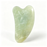 Outil de massage facial en jade Xiuyan naturel, logo personnalisé, planche de raclage en jade vert, OEM, marque privée
