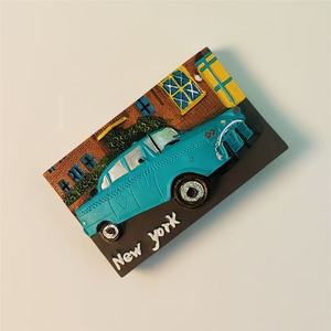 Imán para nevera de autobús de Nueva <span class=keywords><strong>York</strong></span> con diseño personalizado al por mayor, imán de resina turística de recuerdo de Nueva <span class=keywords><strong>York</strong></span> para nevera - Product Image 3