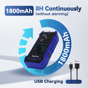 <span class=keywords><strong>Detector</strong></span> de Gás Portátil BH-4S com Carregamento USB e Alarme de Bateria Fraca para Análise de Emissões de Biogás e Metano - Product Image 4