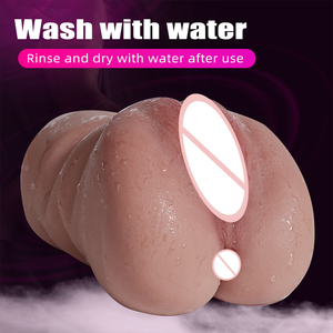 Masturbateur portable réaliste pour homme, texture de parties intimes féminines, 1,85 lb, marron, doux, poche vaginale, jouet sexuel pour homme - Product Image 3