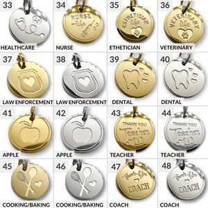 Collier personnalisé Jietao avec pendentif en forme de disque, plaqué <span class=keywords><strong>or</strong></span> 18 carats, en acier inoxydable, gravé sur mesure, résistant au ternissement, étanche - Product Image 3