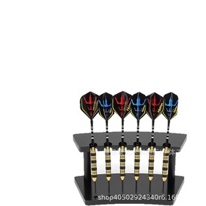 Soporte de madera para dardos, estante de almacenamiento de escritorio de 1 capa para dardos de punta blanda de acero, organizador de acceso rápido - Product Image 2