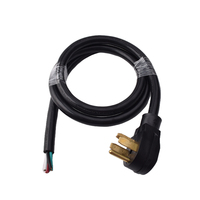 Cordon d'alimentation de bonne qualité grande prise 14-30P prise haute puissance standard américaine 3 pôles 4 fils fil à queue nue traitement personnalisé
