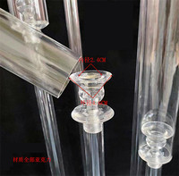Candélabre en acrylique à 8 bras, moderne, transparent, pour mariage, porte-bougie, support de fleurs, centre de table, décoration d'événements, grande taille, haute qualité