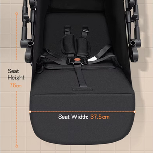 Passeggino Portatile Pieghevole di Lusso 3-in-1 Md Q1 con Telaio in Acciaio, Multifunzione, Capacità di Carico 20KG, Ampio Spazio di Stoccaggio - Product Image 2