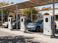 YIXINDIAN Pengisi Daya EV Off-Grid Tenaga Surya All-in-One Cerdas dan Cepat DC 30kW 120kW 160kW Power Bank CCS GBT CHAdeMO LCD