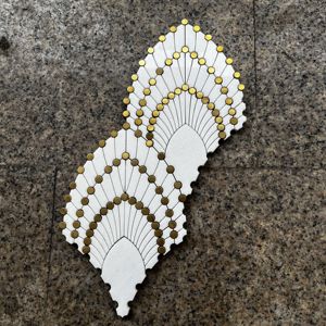 Nuevo Mosaico <span class=keywords><strong>de</strong></span> Mármol Blanco Natural con Diseño <span class=keywords><strong>de</strong></span> Rosas y Flor, Mosaico <span class=keywords><strong>de</strong></span> Mármol con Madreperla, Decoración <span class=keywords><strong>de</strong></span> Pared <span class=keywords><strong>de</strong></span> Lujo, Azulejo para Revestimiento - Product Image 6