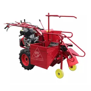 Mesin Pemanen Jagung Baris Tunggal Kering dan Basah Traktor Kerja Tangan Mini Jagung Jagung Gabungan Pemanen