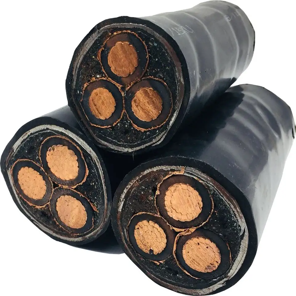 2,5mm 4mm 6mm 10mm 16mm 25mm 35mm 50mm 90mm 120mm YJV YJV22 YJLV Conductor de cobre XLPE Cables de alimentación eléctrica revestidos