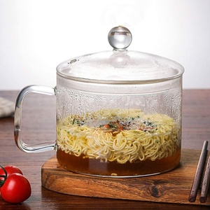Pot en verre résistant à la chaleur, fait à la main, avec couvercle, poêle à Sauce pour soupe et pâtes, aliments pour bébés, 8 ml - Product Image 6