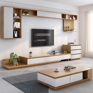 Meuble TV et <span class=keywords><strong>Table</strong></span> Basse Scandinaves Rétractables Modernes Simples pour Salon (Vente en Gros) - Product Image 1