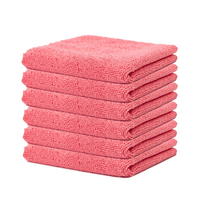 Serviettes de lavage auto en microfibre tricotée - Séchage rapide, super absorbantes, douces, forme carrée, pour la maison et la cuisine