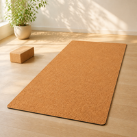 Matras Yoga Gabus Alami Ramah Lingkungan Berkelanjutan Anti-Selip Anti-Mikroba Alas Karet Organik Grosir Pabrik OEM