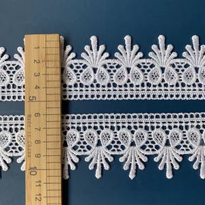 Ribete de Encaje Bordado con Diseño de Flores y Aves, Soluble en Agua, de Poliéster, A002-0069, al por Mayor - Product Image 6