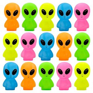 New Fluorescent PVC Squeeze Artificial Alien Cartoon <b>Doll</b> Creative Vinyl Kids' Toy Ornaments - Product Image 3