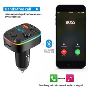 Chargeur de voiture C4 C6 C8 C9 C10 C11 avec affichage numérique de la fréquence FM, lecteur multimédia, allume-cigare de voiture, charge rapide PD - Product Image 2