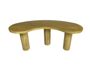 Table de salle à manger moderne en bois de manguier massif Tables centrales brunes faites à la main pour la décoration intérieure Meubles de salon en vrac - Product Image 6