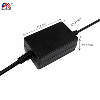 Alimentation de bureau compacte 24W Max, compatible 5V 9V 12V 15V 20V 24V 0.5A 1A 2A 3A 4A, adaptateur secteur AC DC pour caméra CCTV