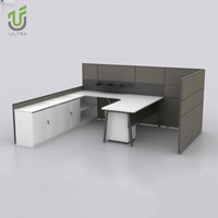 Bureau de direction IULTRA en forme de L, style japonais moderne, minimaliste, table de PDG en chêne clair, montage facile