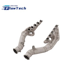 Colectores de escape rectos de longitud igual SS304 para Lamborghini Huracan EVO SFO V10 5.2L con escudo térmico - Product Image 4