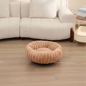 सर्दियों के गर्म पालतू बिस्तर उच्च वजन वाले सीधे खरगोश पैटर्न आधुनिक नकली फर बिल्ली और कुत्ते के घर आरामदायक बिस्तर - Product Image 2