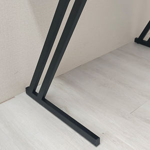 Moderna Smart Home & Office Gaming Desk Topstyle bordo nero e rosso PVC Computer tavolo Z-gambe in metallo materiale OEM PC tavolo da gioco - Product Image 5