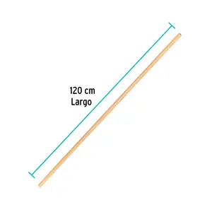 Caja de 12 palos de madera de 48' para limpieza de escobas, KLINTEK - Product Image 3