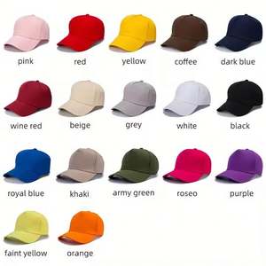 Juego de 5 Gorras de Béisbol de Algodón Personalizadas con Logotipo Bordado, Gorra de Béisbol de Color Sólido con Logotipo Personalizado - Product Image 4