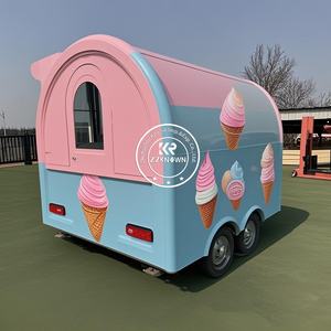 Remolques de comida de un solo eje, camiones con cocina completa, remolque de concesión, carrito de comida de una sola Puerta, camión de comida con patatas horneadas - Product Image 1