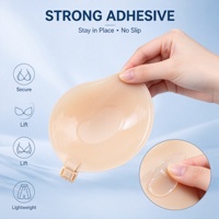 Soutien-gorge adhésif invisible sans bretelles et sans dos, réutilisable, pour robe de mariée, fixation forte