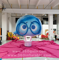 Ballon à air chaud gonflable floral lumineux à LED de Noël, publicité, moule à air géant, multicolore, imperméable, durable, événement promotionnel