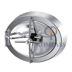 430*330mm SS316L pression de qualité alimentaire sanitaire <span class=keywords><strong>YAC</strong></span> ouverture vers l'intérieur trou d'homme de réservoir elliptique ovale pour la partie de machines de traitement des aliments - Product Image 5