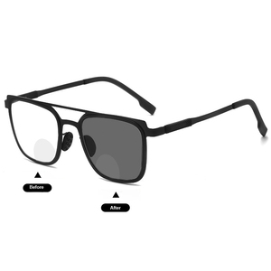 Occhiali da lettura all'aperto per leggere il sole giallo notte protezione uomini donne grigio fotocromatico occhiali bifocali presbiopia - Product Image 4