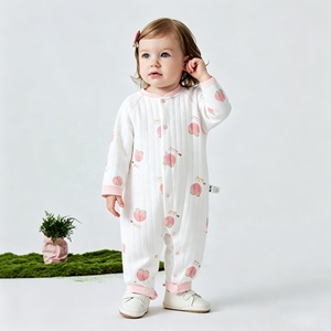 Tutina per Neonati a Maniche Lunghe, Pagliaccetto in Cotone, Tutina Invernale Calda Unisex, Abbigliamento per Neonati all'Ingrosso - Product Image 1