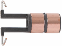 Support de balais de charbon pour anneau collecteur (dimensions : 15*6.3 / 44.2*9.3*24.5 X 2 anneaux), pour assemblages de collecteurs à anneau.