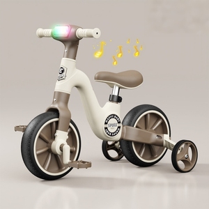 Vélo d'équilibre 3-en-1 pour enfants, transformable en tricycle, avec lumières, roues EVA de 12 pouces – Meilleure vente - Product Image 3