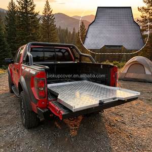 Plateau coulissant en aluminium pour benne de pick-up 4x4, compatible Toyota Dodge <span class=keywords><strong>Ram</strong></span> 1500 Ford F150 Hilux Jeep BYD Shark Truck, tiroir coulissant à pousser et tirer - Product Image 1