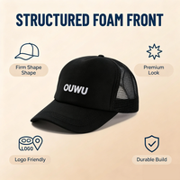Cappello Sportivo Trucker all'Ingrosso, Berretto a 5 Pannelli con Retro in Rete, Personalizzabile, Protezione Solare per Attività all'Aperto, Corsa e Golf, Traspirante