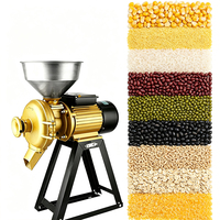 Moulin Électrique Domestique Sec et Humide pour Piments, Poivre Noir, Riz, Blé, Maïs et Céréales – Machine à Moudre et Broyer
