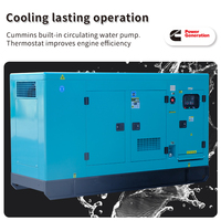 Groupe électrogène diesel silencieux 150 kVA 120 kW, station d'alimentation industrielle, étanche, anti-poussière, résistant aux pulvérisations de sel avec ATS