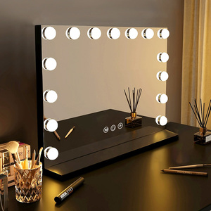 Nhà máy trực tiếp bán tùy chỉnh 15 thay đổi độ sáng LED thắp sáng máy tính để bàn Vanity gương cá nhân Hot Bán Gương trang điểm - Product Image 6