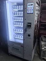 Distributeur automatique de boissons réfrigérées en acier inoxydable avec écran tactile, paiement multi-devises, usage commercial, basé sur le cloud