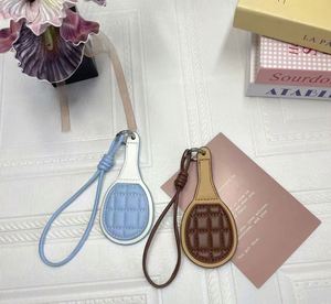 Braided PU Keychain, Tennis Racket <b>Hanger</b>, Sports <b>Key</b> Ring for Players - Product Image 3
