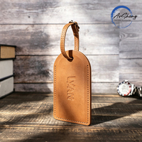 Etiquetas de Equipaje Personalizadas de Cuero PU con Ranura para Tarjeta de Privacidad, Logotipo Personalizado, Etiquetas de Viaje con Nombre para Maletas y Carritos, Venta al Por Mayor
