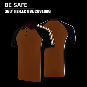 Polo di Sicurezza Alta Visibilità ZUJA con Logo Personalizzato, Magliette Riflettenti per Lavori Edili, Camicie a Maniche Corte per Uomo - Product Image 2