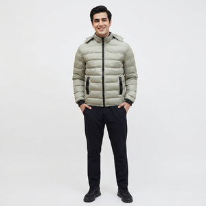 Vestes matelassées populaires pour hommes avec col à capuche Fabrication sur mesure à bas prix Dernière conception Bon service OEM Produit de grande vente - Product Image 1