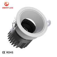 SMART 3500K CCT 20W Downlight LED encastré moderne en aluminium à intensité variable IP44, haute efficacité, sans cadre, lumière réglable, CRI Ra97