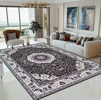 Tapis de salon d'entrée nordique moderne de luxe, motif géométrique imprimé, tapis de sol en polyester, fabriqué à la machine, antidérapant, personnalisé